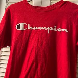 RED champion shirt (small)